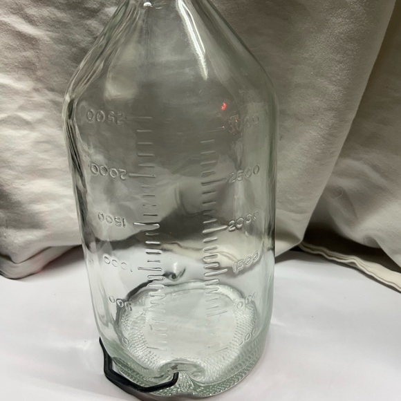 Vintage Glass Iv Bottle with Built In Hanger . - Picture 2 of 7